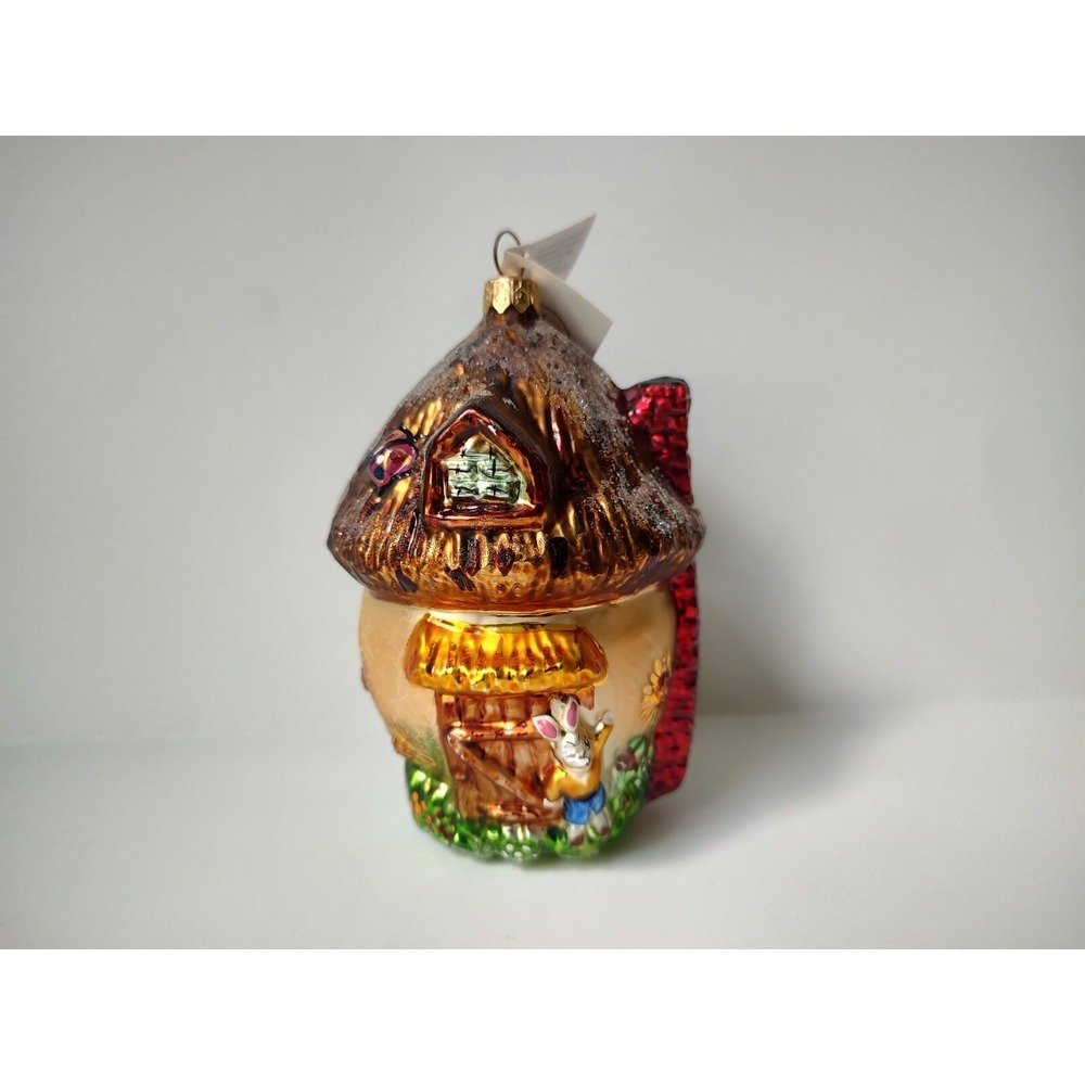 Christopher Radko glass Christmas ornament Easter tree bunny